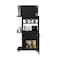 Tuhome Clip Kitchen Cart, Single Door Cabinet, Four Casters, Black MLW6772 - alternate 5